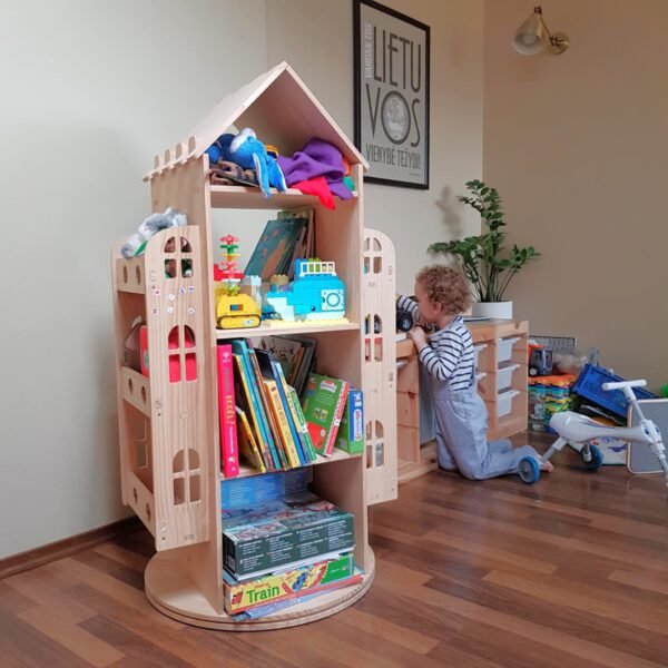 rotating shelf little house