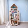 rotating book shelf house